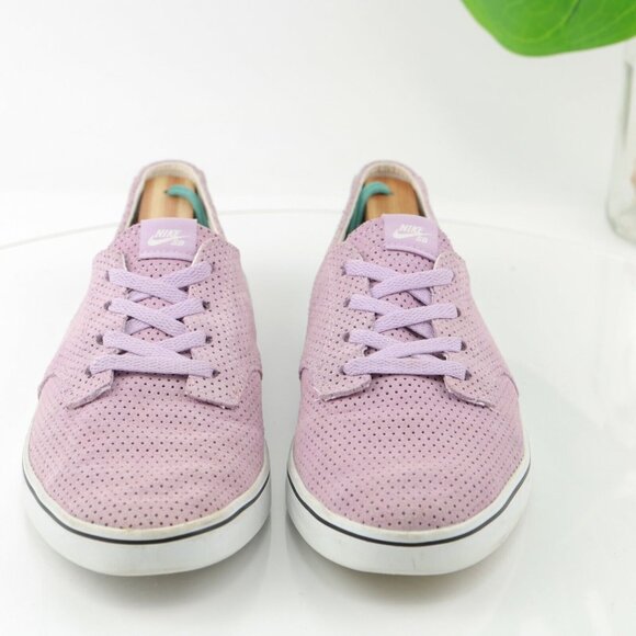 Nike Womens Braata Lite Sneaker Size 8.5 Lavender Purple Perforated Suede Low - Picture 4 of 12